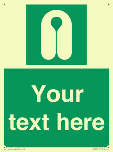 Custom sign safe condition Lifejacket